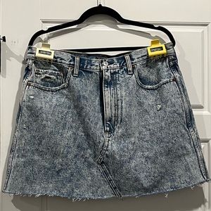 Abercrombie & Fitch Acid Wash Jean Skirt